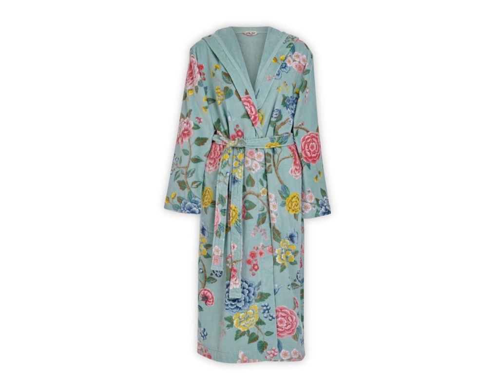 Pip Studio Good Evening Bathrobe Blue Xs