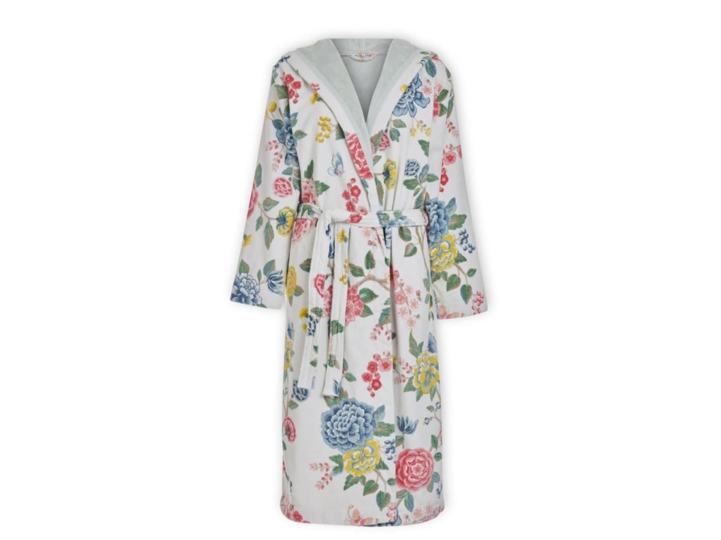 Pip Studio Good Evening Bathrobe White L