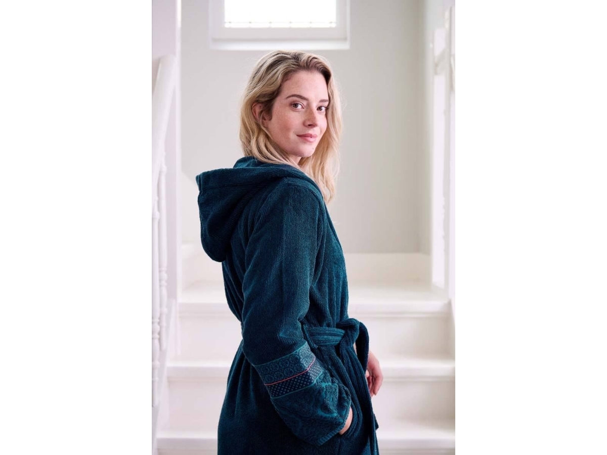 PIP Studio Soft Zellige Bathrobe Dark Blue XXL