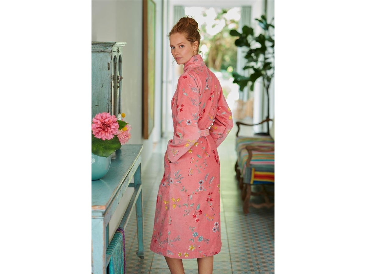 Pip Studio Pip Studio Bathrobe Les Fleurs Pink S