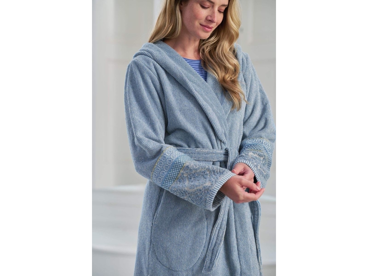 PIP Studio Soft Zellige Bathrobe Blue Grey XS