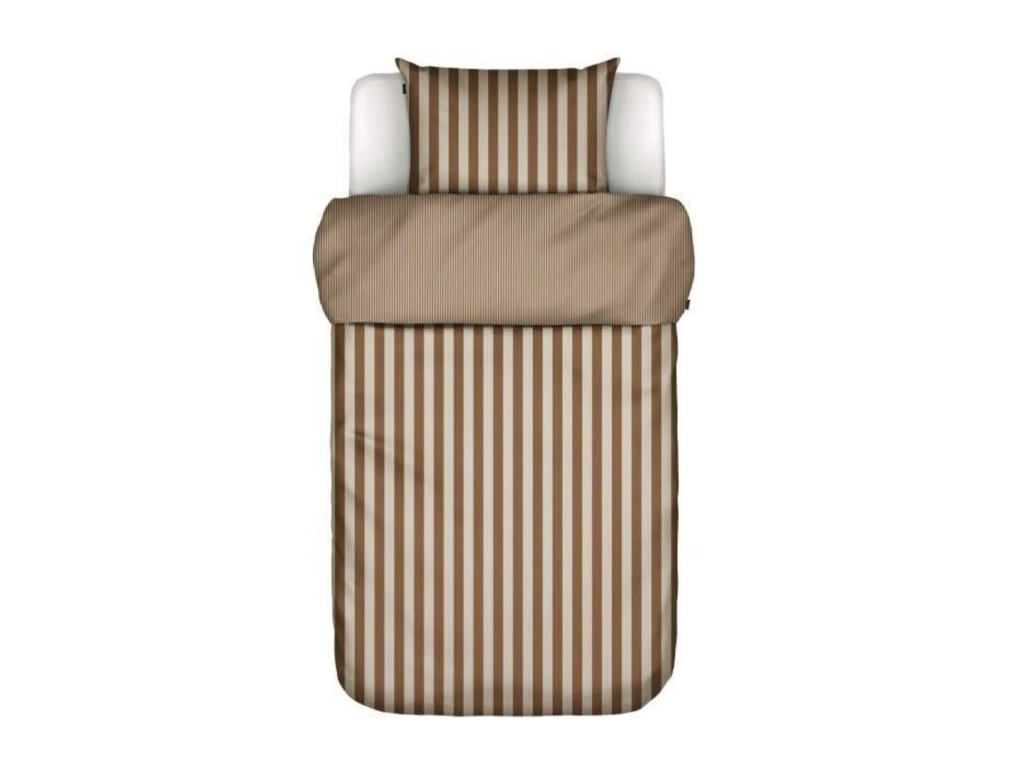 Marc'O Polo classic stripe Toffee Brown 140x200+60x63