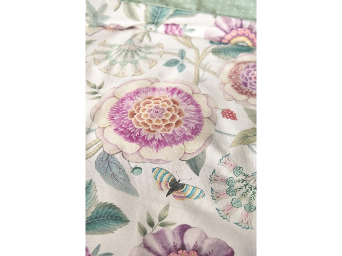 Pip Studio Viva Las Flores White 150X200
