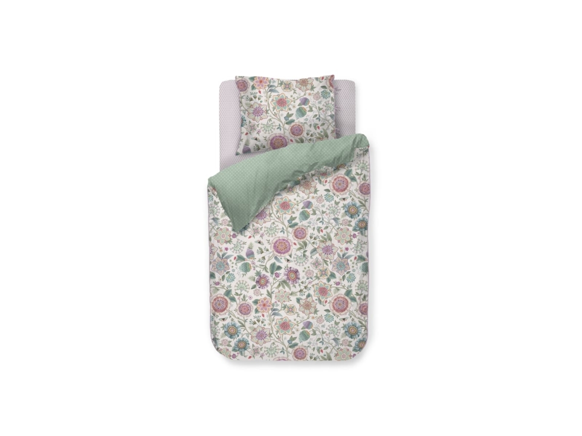 Pip Studio Viva Las Flores White 140X220