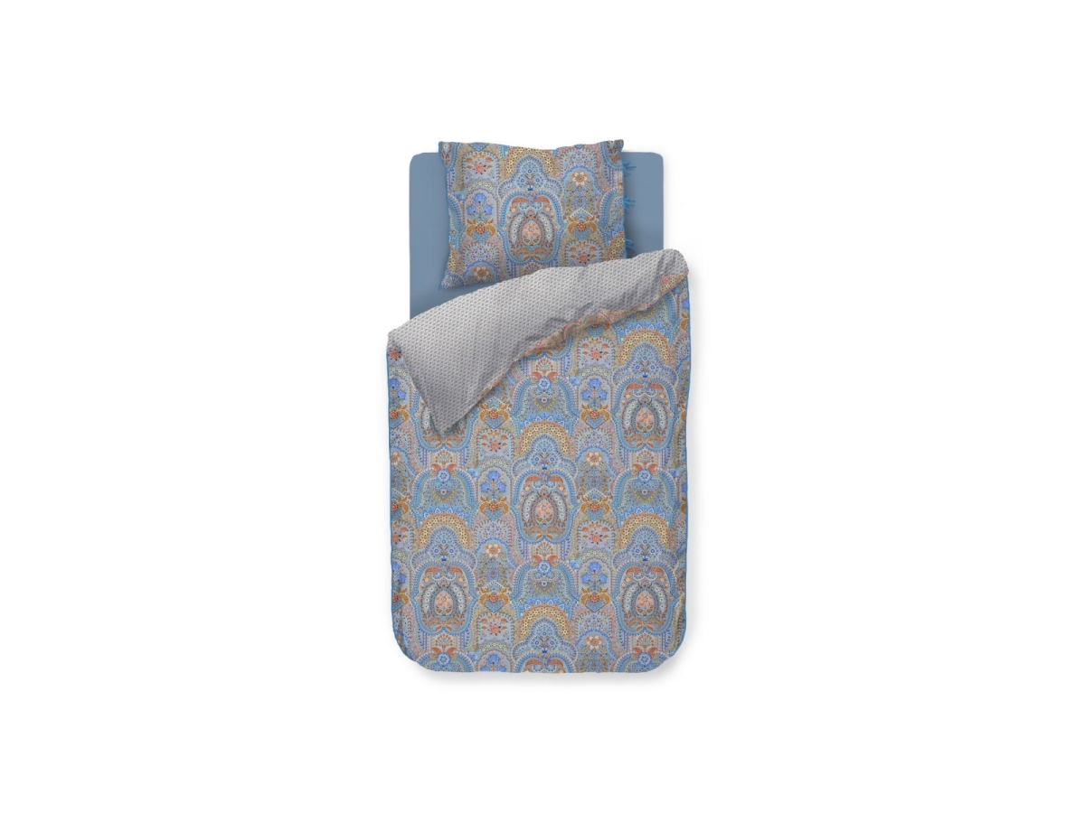 PIP Studio Studio Jabali Flower Blue cotton 140x220/60x63 cm