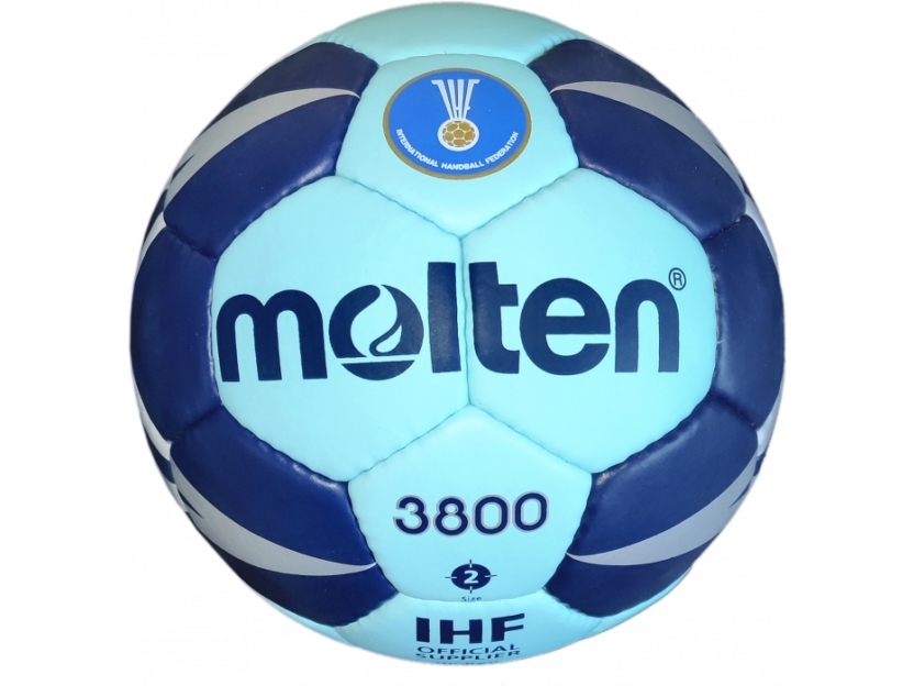 Molten Håndbold 3800 str. 3 Cyan/blå/sølv