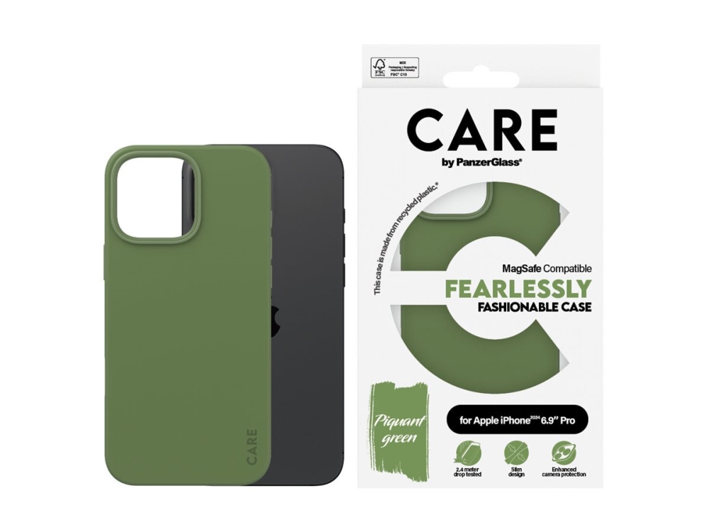 Panzerglass Care By Case Grün M. Magsafe Iphone 16 Pro Max, Cover, Apple, Apple - Iphone 16 Pro Max, Grün