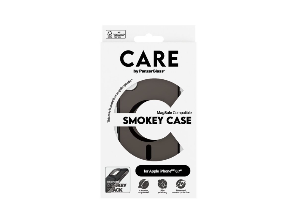 Panzerglass Care By Urban Combat Case Smokey M. Schwarz Magsafe Iphone 16 Plus, Cover, Apple, Apple - Iphone 16 Plus, Schwarz