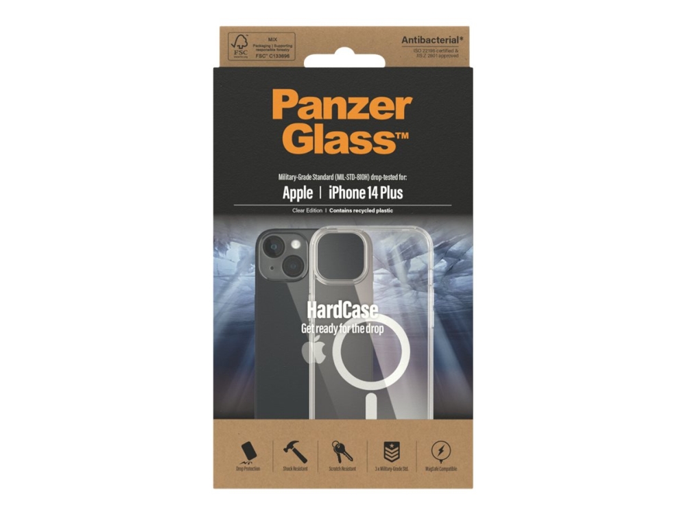 Panzerglass Hardcase Magsafe-Kompatibel Apple Iphone 14 Plus | Transparent, Cover, Apple, Apple - Iphone 14 Plus, 17 Cm (6.7"), Transparent