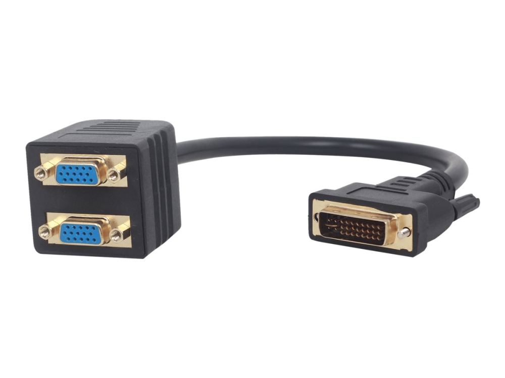 Gembird A-Dvi-2Vga-01, 0,3 M, Dvi-I, 2 X Vga (D-Sub), Männlich, Weiblich, Gerade