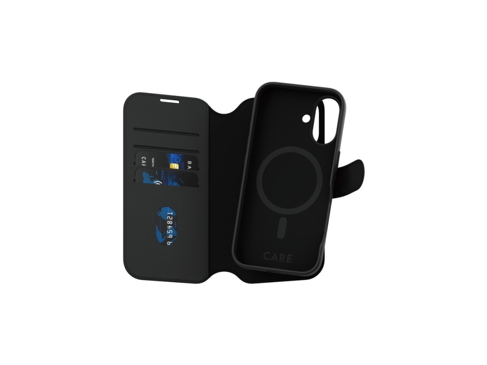 Panzerglass Care By Tango 2-In-1 Wallet Case M. Magsafe Iphone 16, Cover, Apple, Apple - Iphone 16, Schwarz