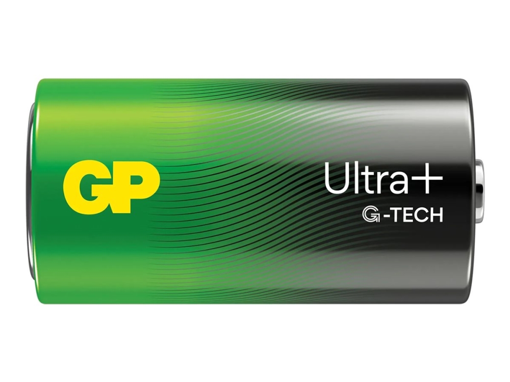 GP Ultra Plus - Batteri 2 x C - alkaliskt