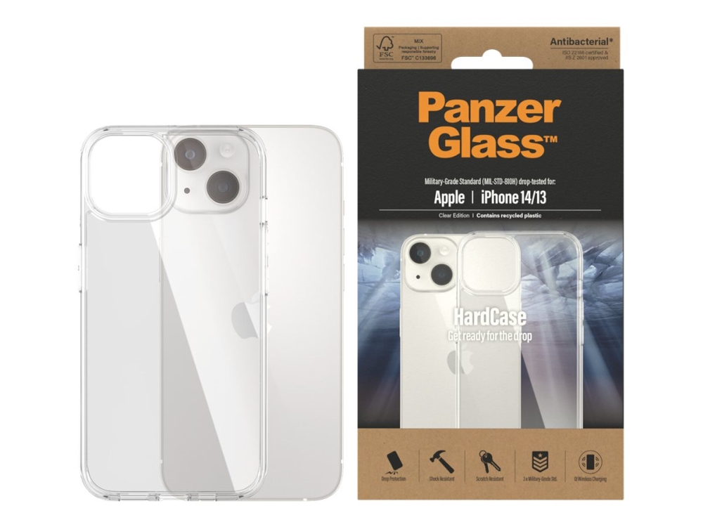 Panzerglass Hardcase Apple Iphone 14 | 13 | Transparent, Cover, Apple, Apple - Iphone 14, Apple - Iphone 13, 15,5 Cm (6.1"), Transparent