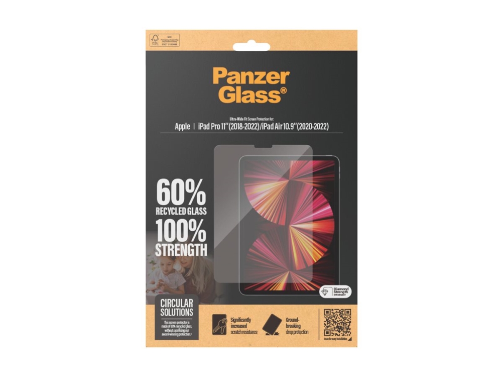 Panzerglass Displayschutz Ipad Pro 11'''' (2018-2022) | Ipad Air 10.9'''' (2020, 2022) | Ultra-Wide Fit, Apple, Apple - Ipad Air 10.9'''' (2022), A