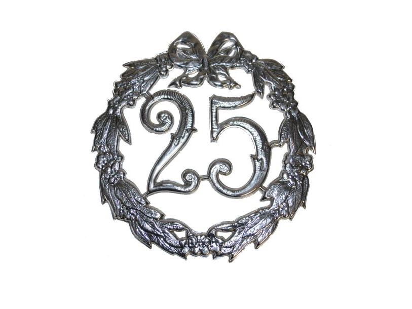 Silberner Kranz 25 Jahre, 25 Cm
