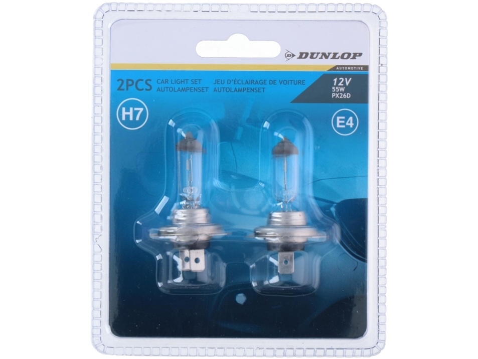 Bilpære 12V H7 55W 2-pack