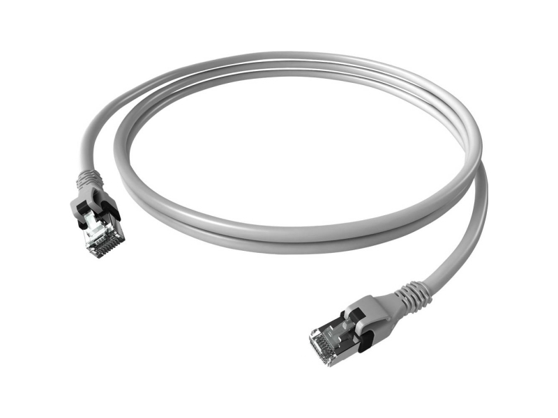 Easylan Cpp1oacaca0010 Rj45 Netværkskabel, Patchkabel Cat 6 S/Ftp 1.00 M Grå Dobbeltskærmet, Halogenfri, Flammehæmmende 1 Stk