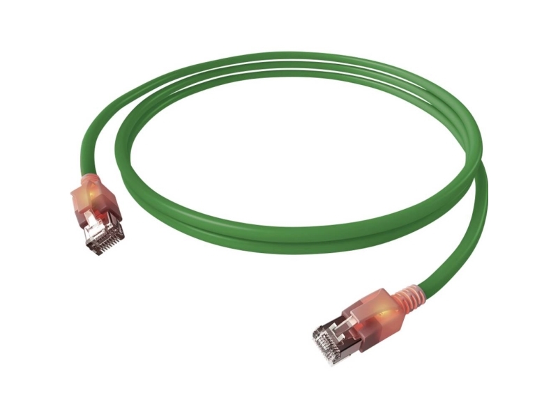 Easylan Cs1ogadad0070 Rj45 Netværkskabel, Patchkabel Cat 6A S/Ftp 7.00 M Grøn Dobbeltskærmet, Halogenfri, Flammehæmmende 1 Stk