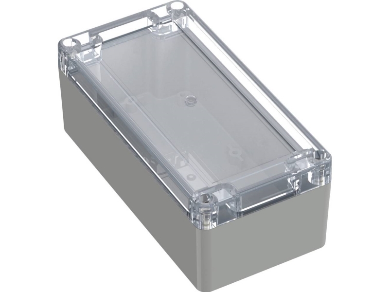 Tru Components 6U07160806139 Tc-13865140 Industrikabinet 160 X 80 X 60 Polykarbonat Lysegrå, Transparent 1 Stk