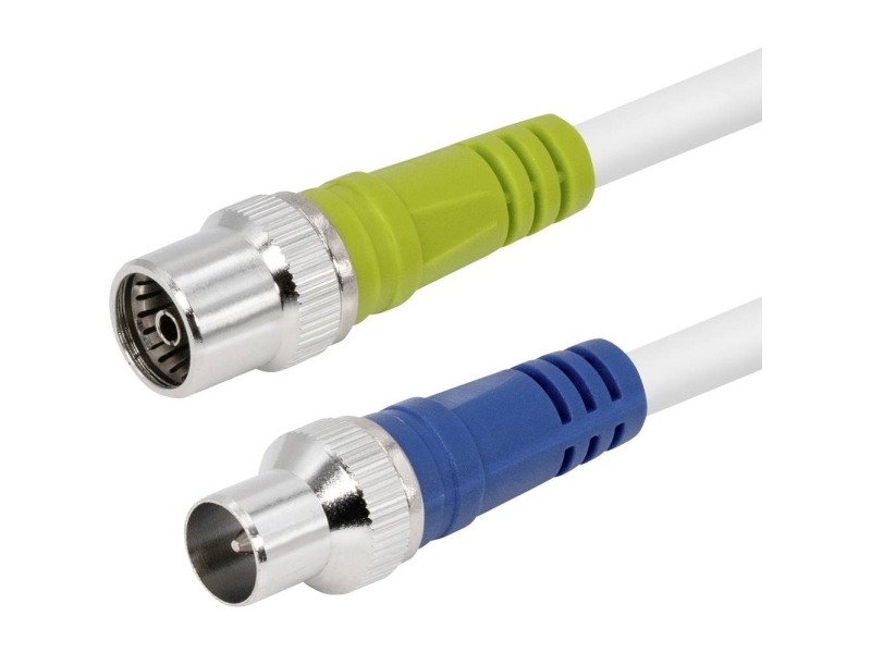 Maxtrack Fk-Iecs2,0L Rj45 Netværkskabel, Patchkabel 2 M Hvid Firedobbelt Skærmet, Pvc-Kappe 1 Stk