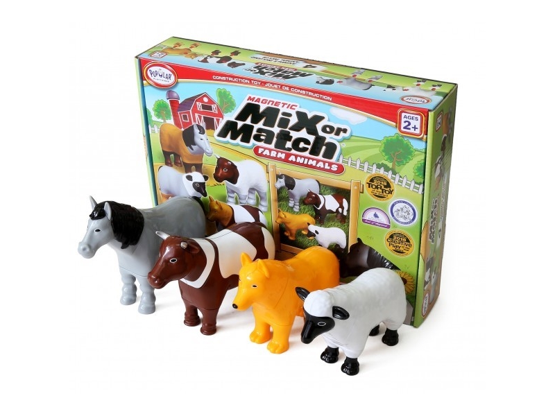 Popular Playthings - Magnetiske Mix & Match Bondegårdsdyr - Fra 3 år.