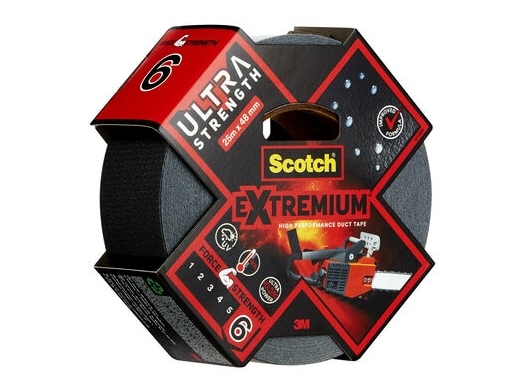 3M Extremium, Sort, Bundtning, Reparerer, UV-resistent, Vandtæt, Vandtæt, 25 m, 48 mm, 6 stk
