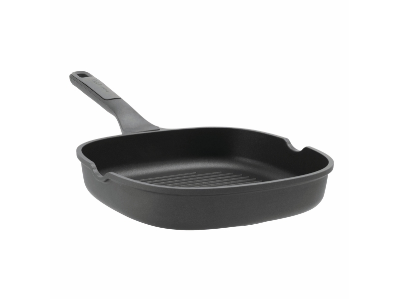 Berghoff Leo Stone+, Quadratisch, Grillpfanne, Schwarz, Keramik, Aluminium, 2,1 L