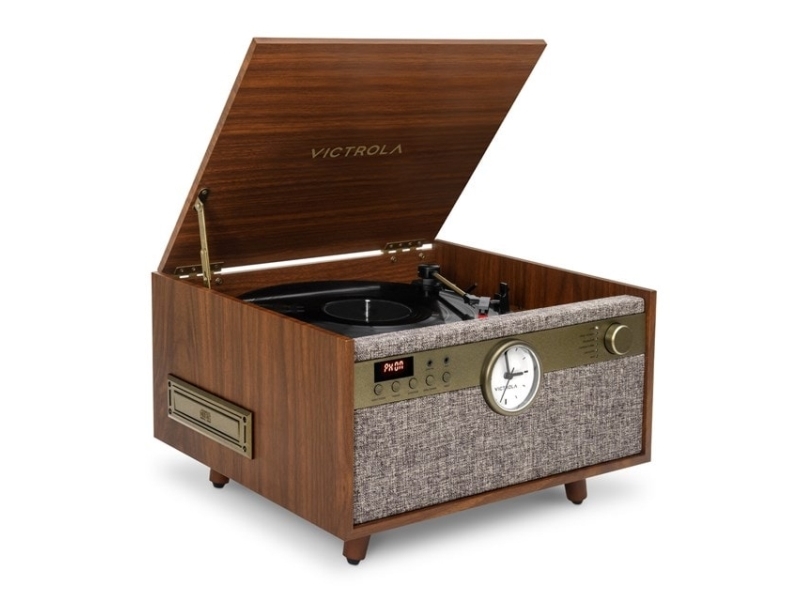 Victrola Century Signature, Belt-drive audio turntable, Walnut, Plastic, 33 1/3,45,78 RPM, A2DP, AVRCP, 10 m