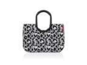 Reisenthel loopshopper L, Mulepose, Sort, Hvid, Aluminium, Mønster, Prikkemønster, 25 L