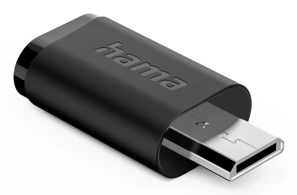 Hama 00201744, Usb Typ-C, Micro-Usb B, Weiblich, Schwarz, Buchse, Stecker