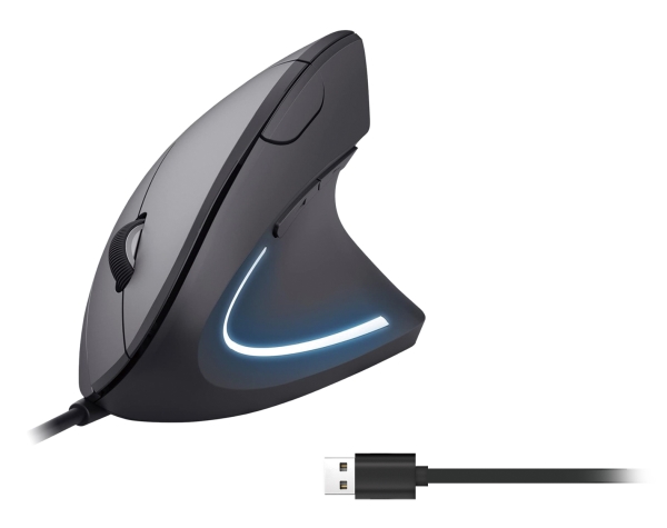 Equip 245118, Rechts, Vertikale Ausführung, Optisch, Usb Typ-A, 3200 Dpi, Schwarz