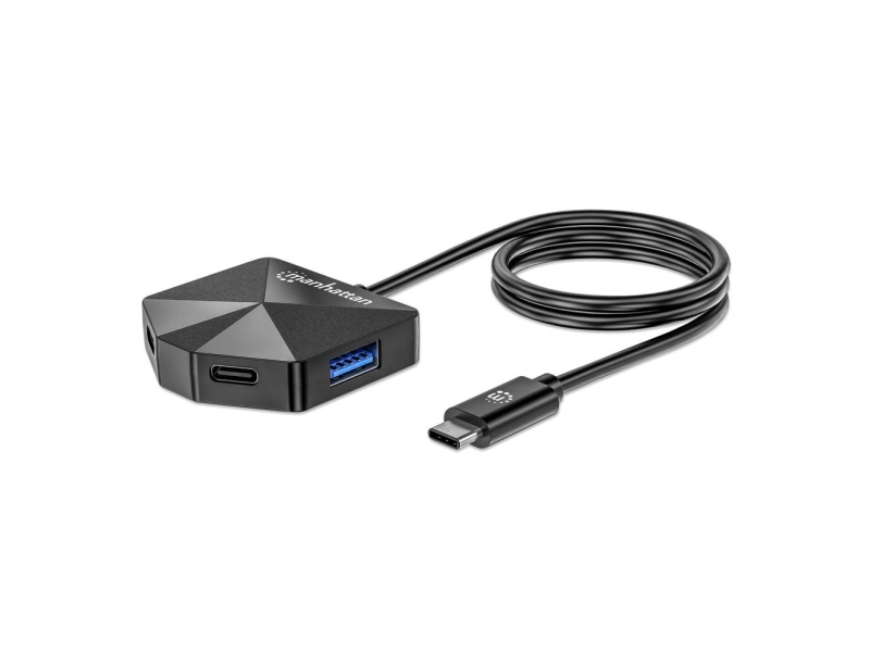 Manhattan 181150, Kabelgebunden, Usb 3.2 Gen 2 (3.1 Gen 2) Typ-C, Schwarz, 5 Gbit/S, Kunststoff, Usb