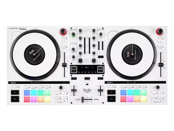 Hercules Inpulse T7 White Edition, 3.5 Mm/6.35 Mm, 652 Mm, 350 Mm, 90 Mm, 5 Kg, Usb