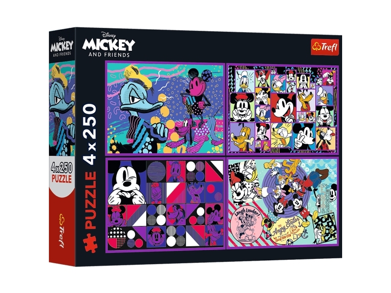 Trefl Puzzle 4X250 Elemente Mickey Mouse