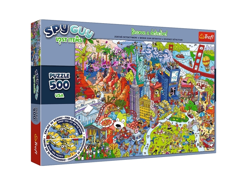 Trefl Puzzle 500 Teile - Spy Guy Fundsachen: Usa