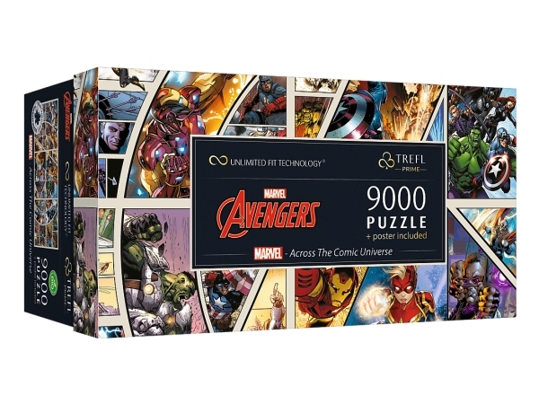 Trefl Marvel Avengers, 9000 stk, Tegneserier