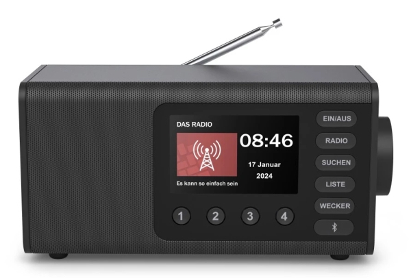Hama Dr1001, Personligt, Digital, Dab, Dab+, Fm, 5 W, Tft, 10,9 Cm (4.3")