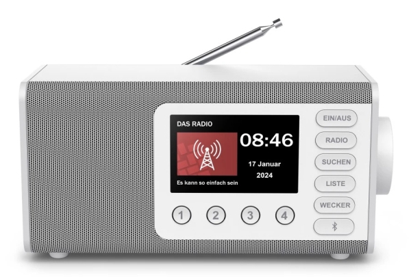 Hama DR1001, Personlig, Digitalt, DAB, DAB+, FM, 5 W, TFT, 10,9 cm (4.3)
