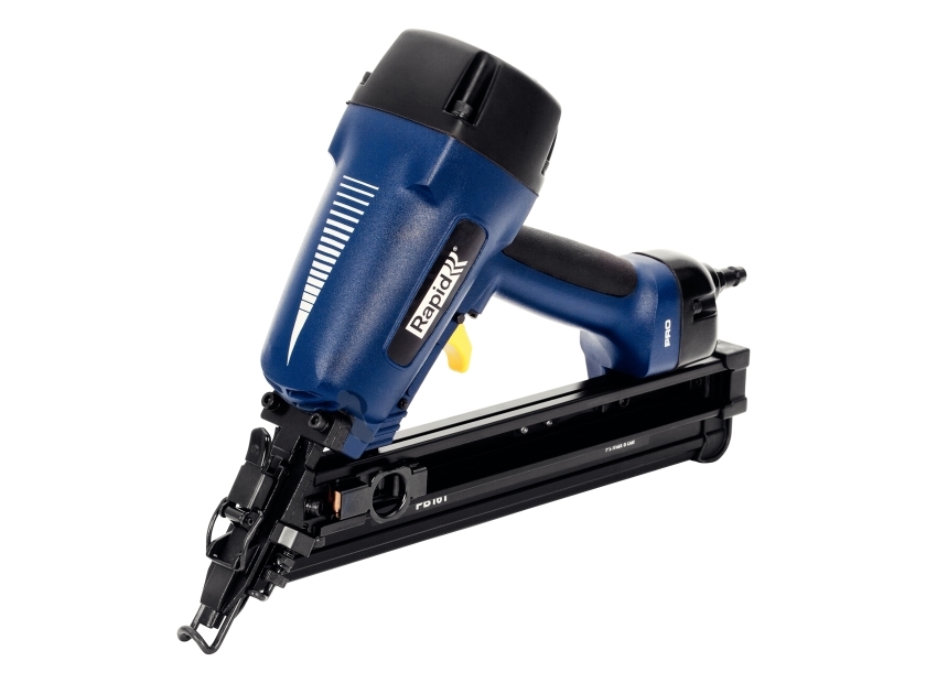 Rapid PB161 pneumatisk stiftpistol, Sømpistol, Vinklet magasin, Sort, Blå, Magnesium, 3,2 cm, 6,4 cm