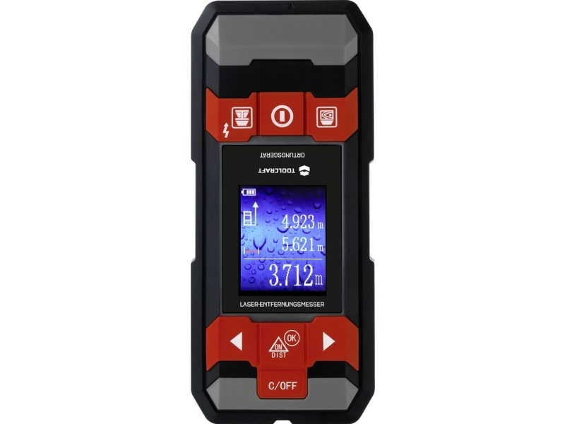 TOOLCRAFT Locator inkl. laserkniv för borttagning av rester med LDM D30 TO-6994572 Lämplig för Icke-järnmetall , Spänningsförande ledningar , Trä, | Verktyg & Verkstad - För verkstaden - Lasermätare | GameStuff