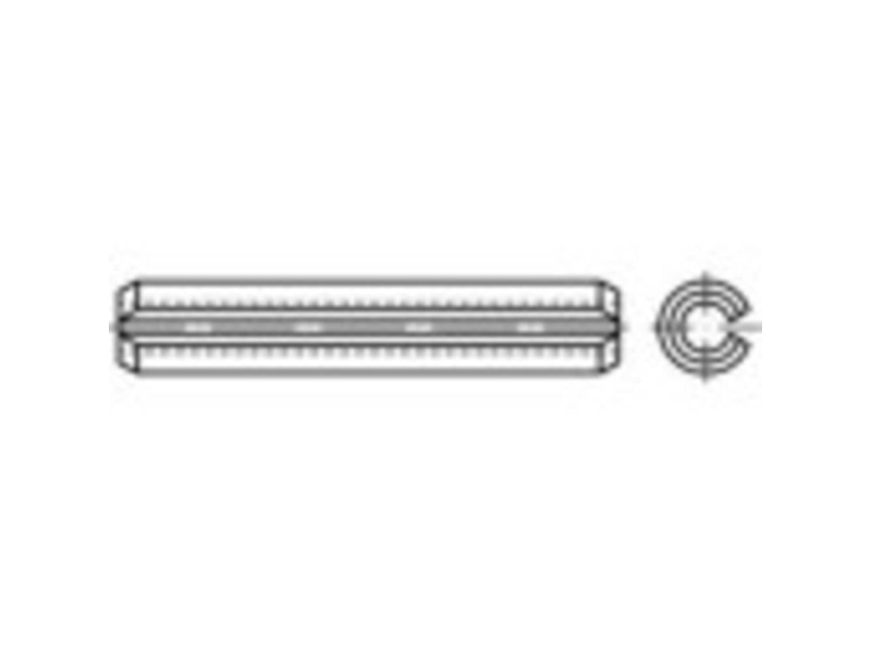 TOOLCRAFT TO-410010 Putkitapit (Ø x L) 2,5 mm x 4 mm Jousiteräs 200 kpl