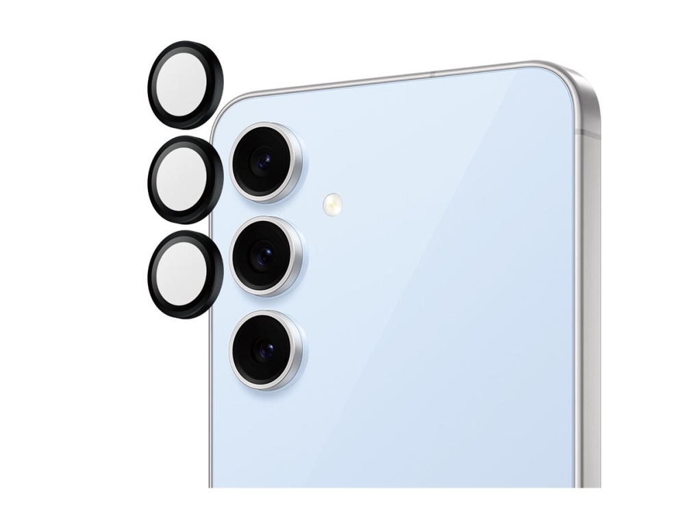 Panzerglass Hoops - Objektiv Beskyttelse For Mobiltelefon - Sort - For Samsung Galaxy S24 Fe