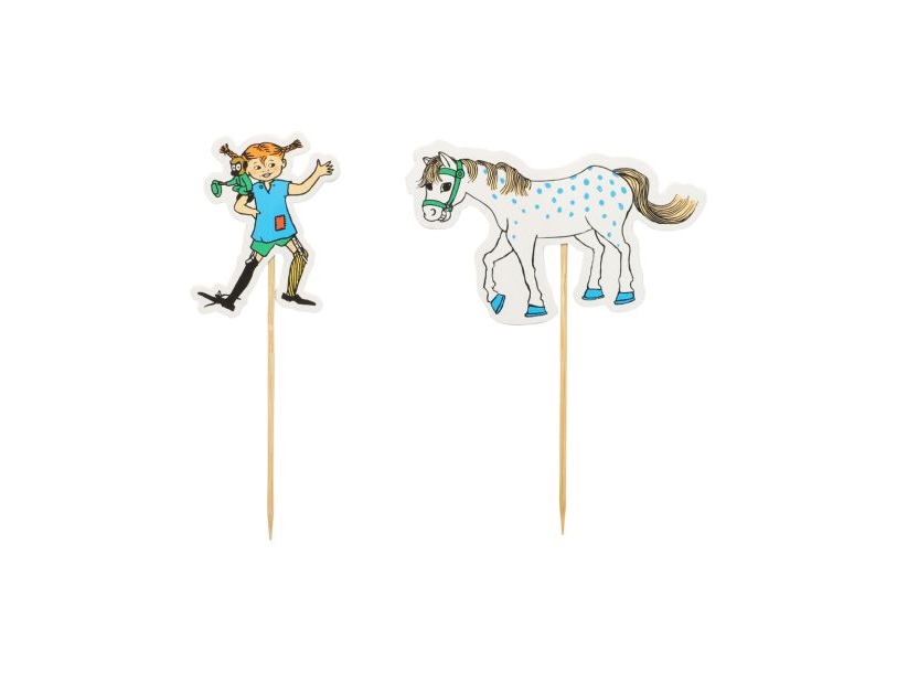 Pippi Tortendekoration, 10 Stück