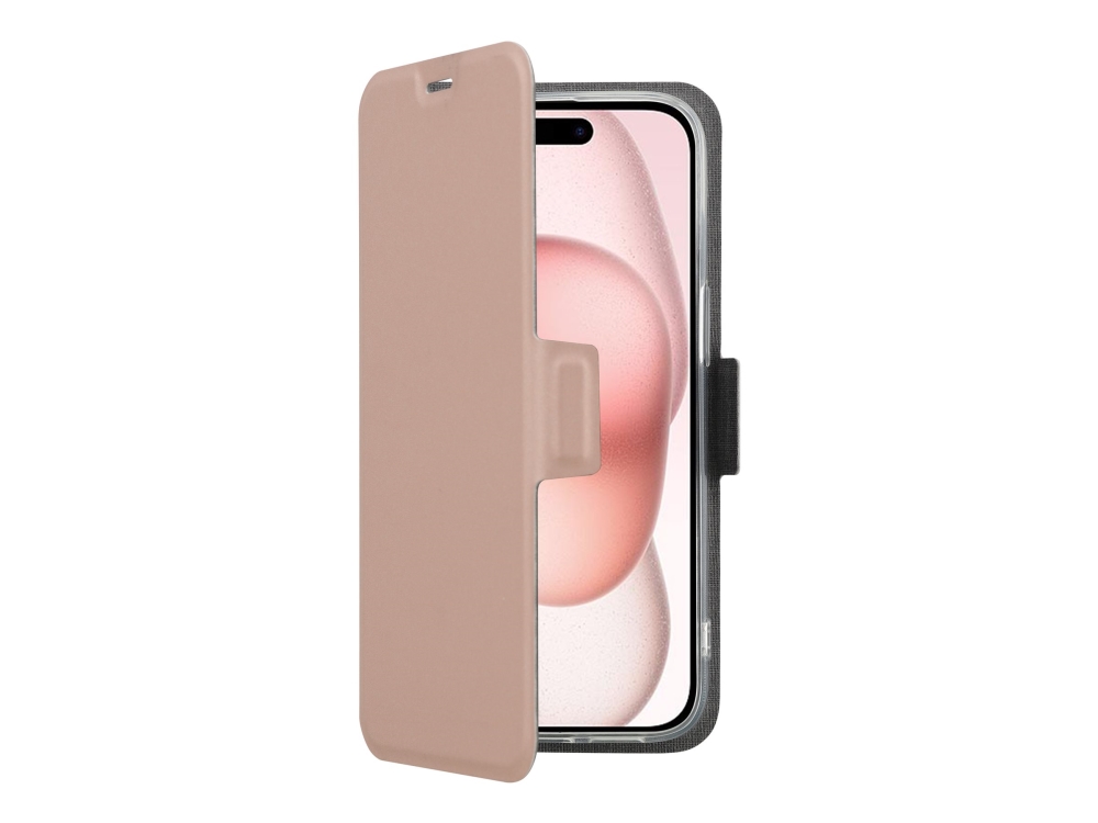 Screenor Clever - Flipomslag Til Mobiltelefon - Magsafe-Kompatibilitet - Økolæder, Termoplastisk Polyuretan (Tpu) - Rose - For Apple Iphone Air