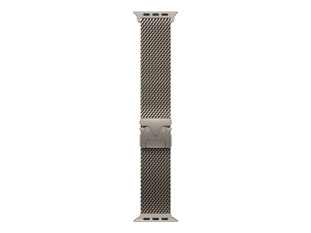Apple - Slinga för smart klocka - 49 mm, titan - Liten storlek - naturell - för Watch Hermès Series 9, SE 3, Series 10, Series 11, Series 8, Series 9, Ultra 2, Ultra 3 | Hälsa - Pulsklockor - Tillbehör | GameStuff