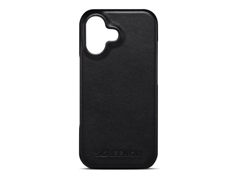 Screenor Lumo - Bagsidecover Til Mobiltelefon - Magsafe-Kompatibilitet - Ægte Læder, Termoplastisk Polyuretan (Tpu) - Sort - For Apple Iphone 17