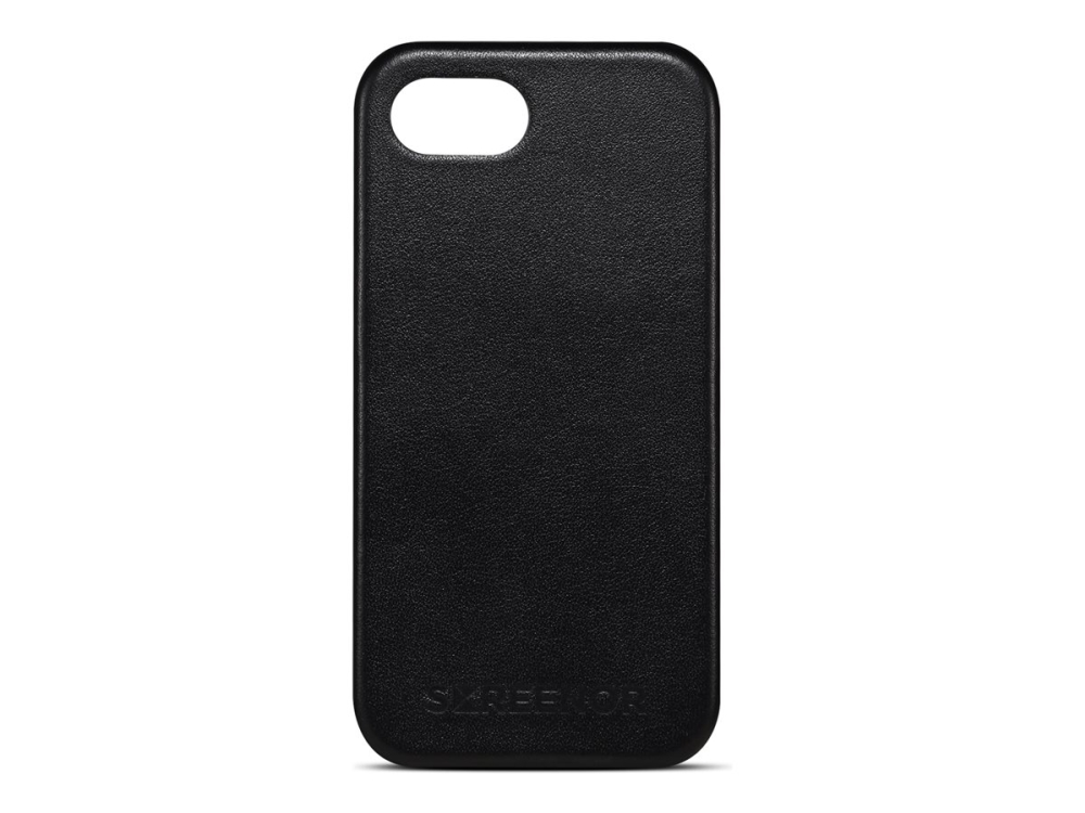 Screenor Lumo - Bagsidecover til mobiltelefon - MagSafe-kompatibilitet - ægte læder, termoplastisk polyuretan (TPU) - sort - for Apple iPhone 16e, 17