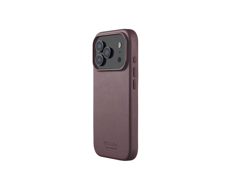 Mujjo Ledertasche - Ledertasche Für Iphone 17 Pro Kompatibel Mit Magsafe (Bronze Rot)