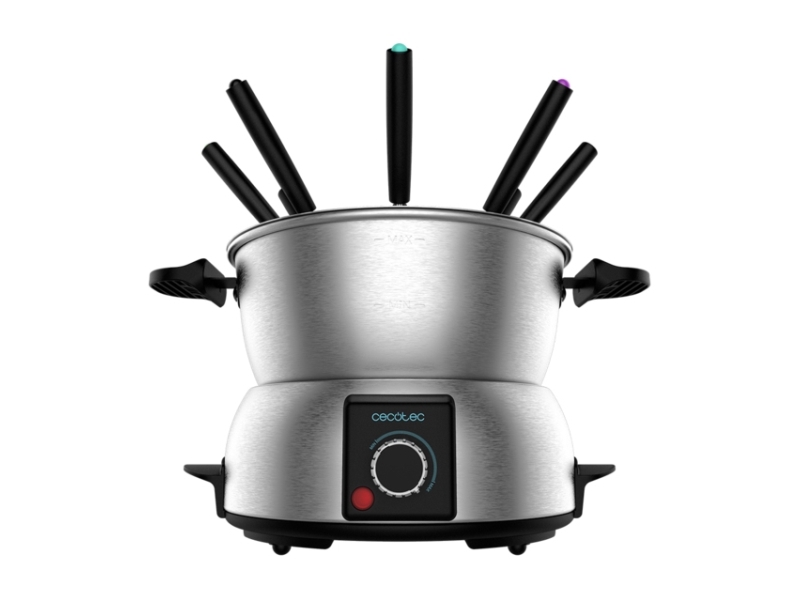 Cecotec 08018, 8 personer, Rostfritt stål, Rund, Rotations-, 1000 W, 230 V | Köksapparater - Köksutrustning - Raclette | GameStuff