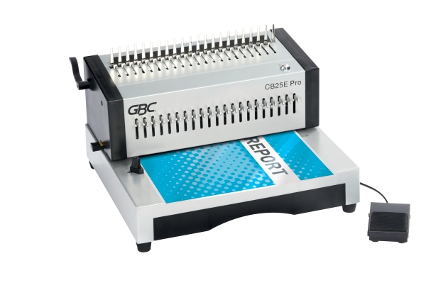 GBC Indningsmaskin CB25E Pro Heavy Duty elektrisk, Kambindningsmaskin, Elektrisk, 500 ark, Silver | Bindning | GameStuff